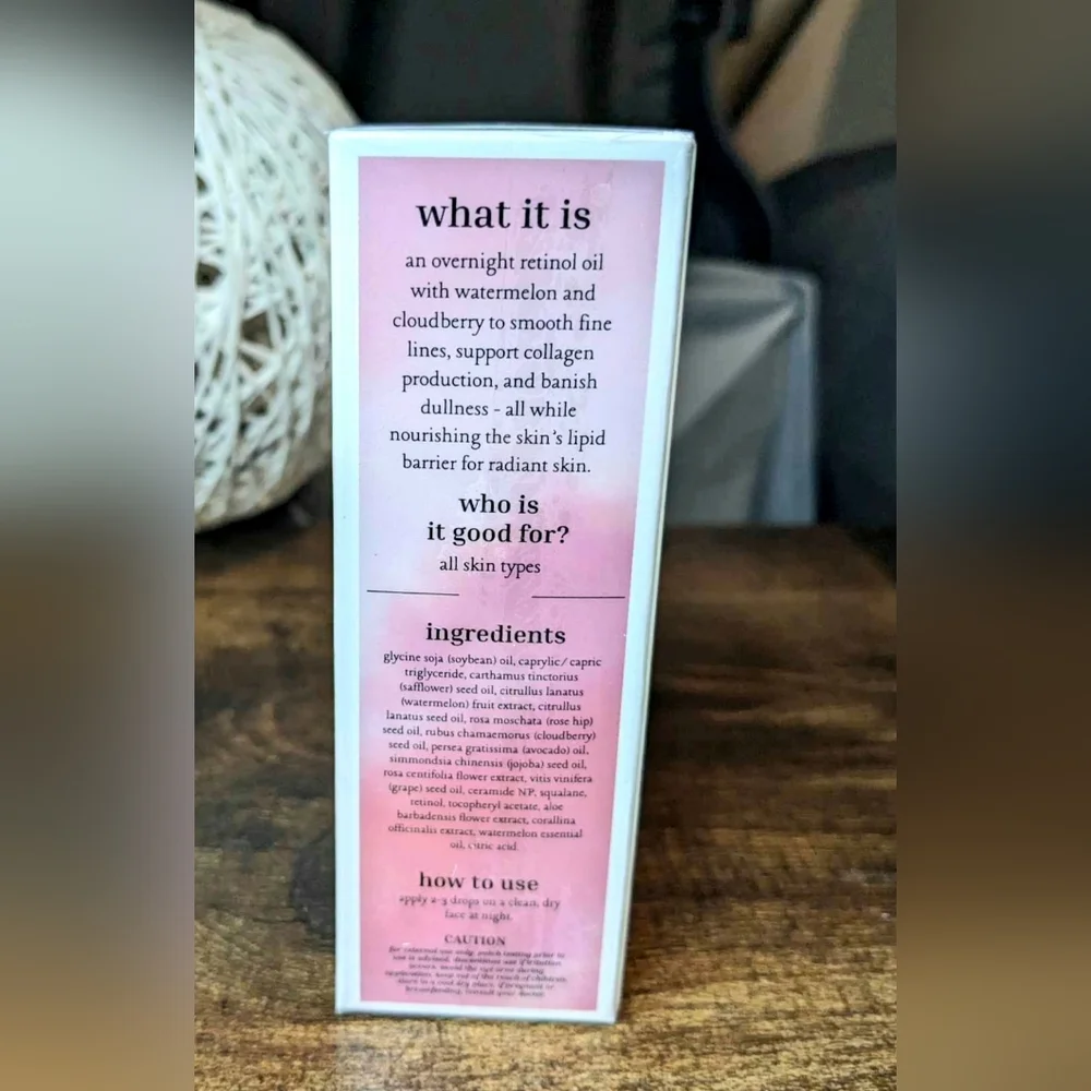 5/75$ Dallas & James Skincare Co. Watermelon Dream Overnight Retinol Oil - Picture 3 of 13
